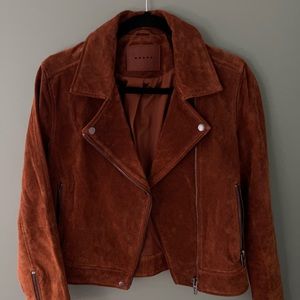 Brown suede jacket
